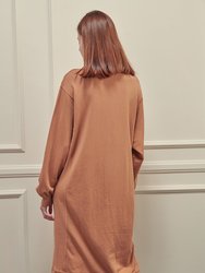 Garment Dye Cotton-Terry Sweatshirt Dress
