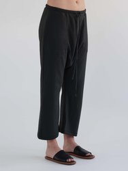 Garment Dye French Terry Baggy Sweatpants - M. Black