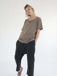 Garment Dye French Terry Baggy Sweatpants - M. Black - M. Black