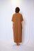 Garment Dye Half Sleeve  T Shirt Maxi Dress - Earth