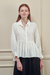 High And Low Button-Down Shirts - White