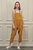 Linen Overall Pants - Mustard