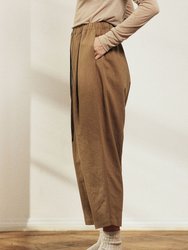 Pleated Drawstring Pants