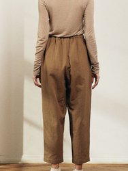 Pleated Drawstring Pants