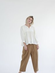 Pleated Drawstring Pants