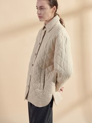 Quilted Button Down Shirts Jacket