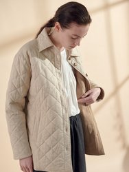 Quilted Button Down Shirts Jacket