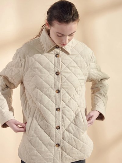 A Mente Quilted Button Down Shirts Jacket product
