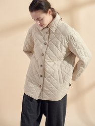 Quilted Button Down Shirts Jacket