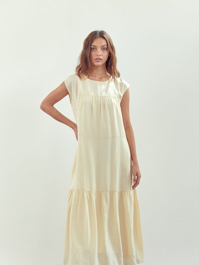 A Mente Short Sleeve Tiered Midi Dress product