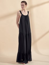 Tiered Cami Maxi Dress - Black