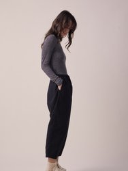 Wool Blend Loose Fit Pants