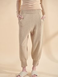 Wool Cashmere Sweater Jogger Pants