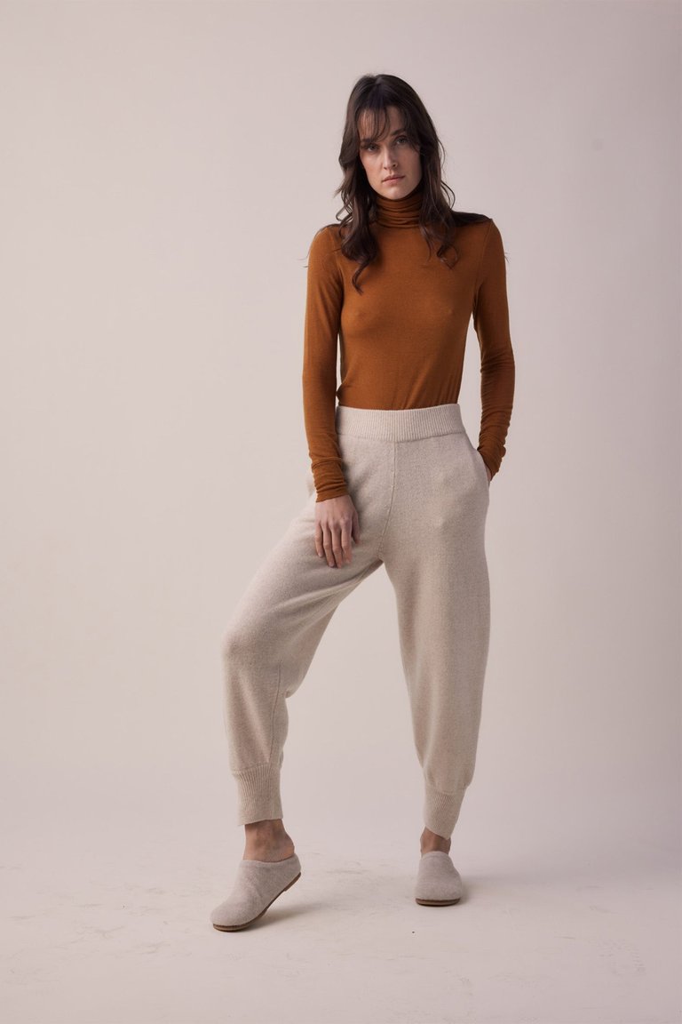 Wool Cashmere Sweater Jogger Pants