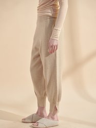 Wool Cashmere Sweater Jogger Pants