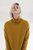 Wool Turtleneck Long Sleeve Sweater - Mustard