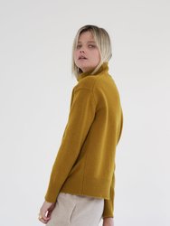 Wool Turtleneck Long Sleeve Sweater