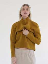 Wool Turtleneck Long Sleeve Sweater