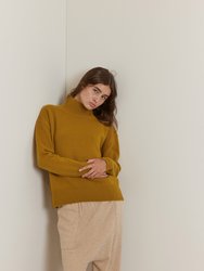Wool Turtleneck Long Sleeve Sweater