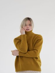 Wool Turtleneck Long Sleeve Sweater