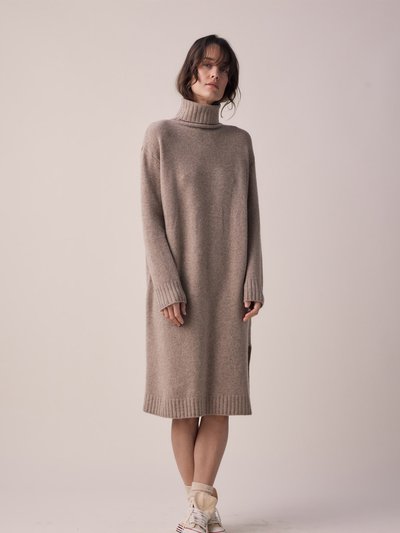 A Mente Wool Turtleneck Midi Dress product
