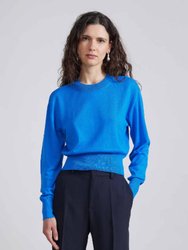 Lauren Clean Crew Neck Sweatshirt - Ceru Blue