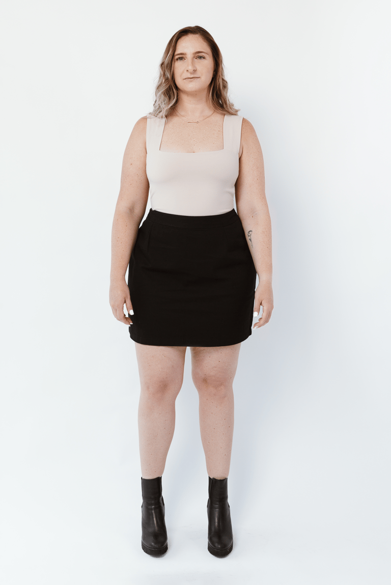 The Mini Skirt - Black - Black