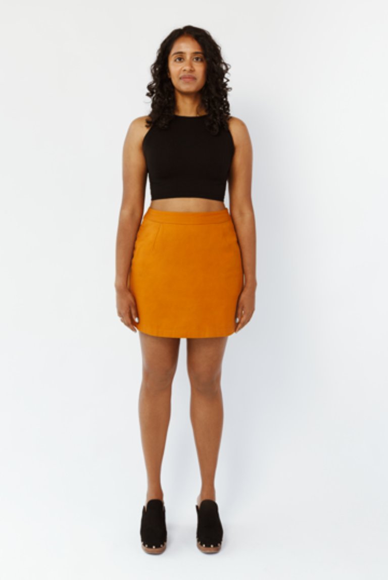 The Mini Skirt - Rust - Rust