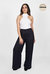 The Wide Leg Pant - Black - Black