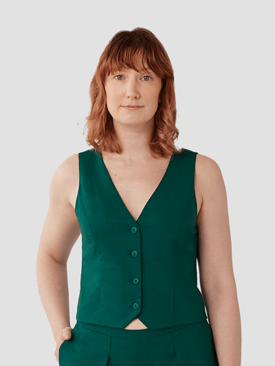 Aam The Label The Wool Vest - Emerald product