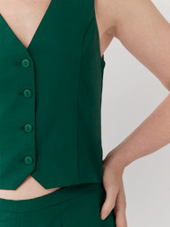 The Wool Vest - Emerald