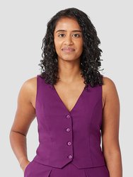 The Wool Vest - Plum - Plum