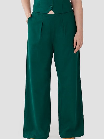 Aam The Label The Wool Wide Leg Pant - Emerald product