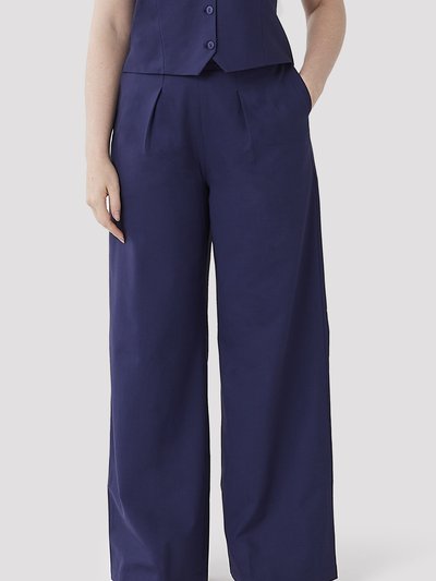 Aam The Label The Wool Wide Leg Pant - Indigo product