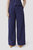 The Wool Wide Leg Pant - Indigo - Indigo