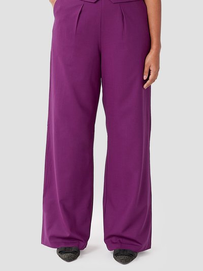 Aam The Label The Wool Wide Leg Pant - Plum product