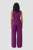 The Wool Wide Leg Pant - Plum