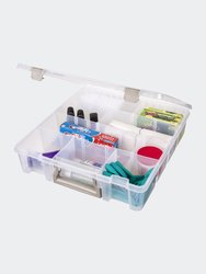 6823ABD Super Satchel Stackable Home Storage Organizer With Removable Dividers