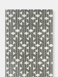 Abani Casa Contemporary Geometric and Area Rug - Grey