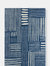 Abani Casa Tribal Geometric Striped Area Rug - Blue / Cream