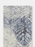 Abani Cruz Contemporary Leaf Print Area Rug - Blue