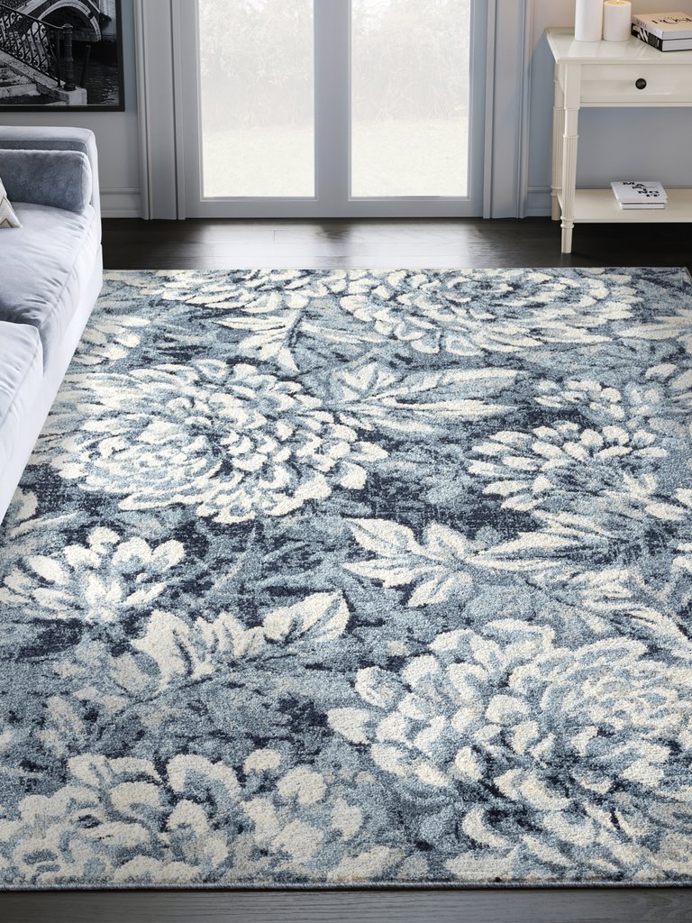 Abani Cruz Floral Design Area Rug