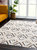 Abani Dune Contemporary Geometric Textu Diamond Area Rug