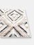 Abani Dune Contemporary Geometric Textu Diamond Area Rug
