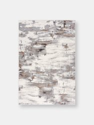 Abani Dune Contemporary Paint Strokes Area Rug - Grey