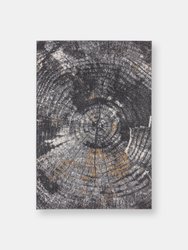 Abani Laguna Split Wood Area Rug - Grey