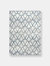 Abani Nova Distressed Geometric Area Rug - Blue