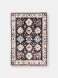 Abani Paloma Vintage and Floral Area Rug - Navy