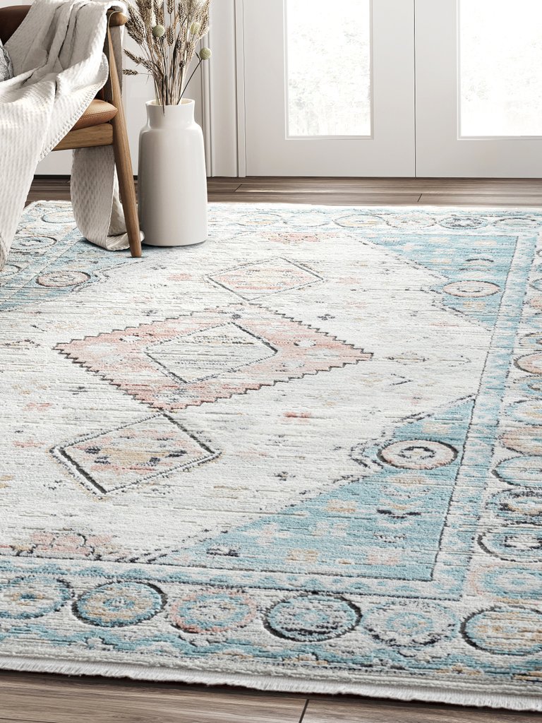 Abani Rugs Azure Vintage Diamond Area Rug