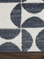 Abani Rugs Nuevo NUE170A High-contrast Charcoal and Ivory Area Rug